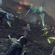 Xenoblade 3 characters fight a huge battle.